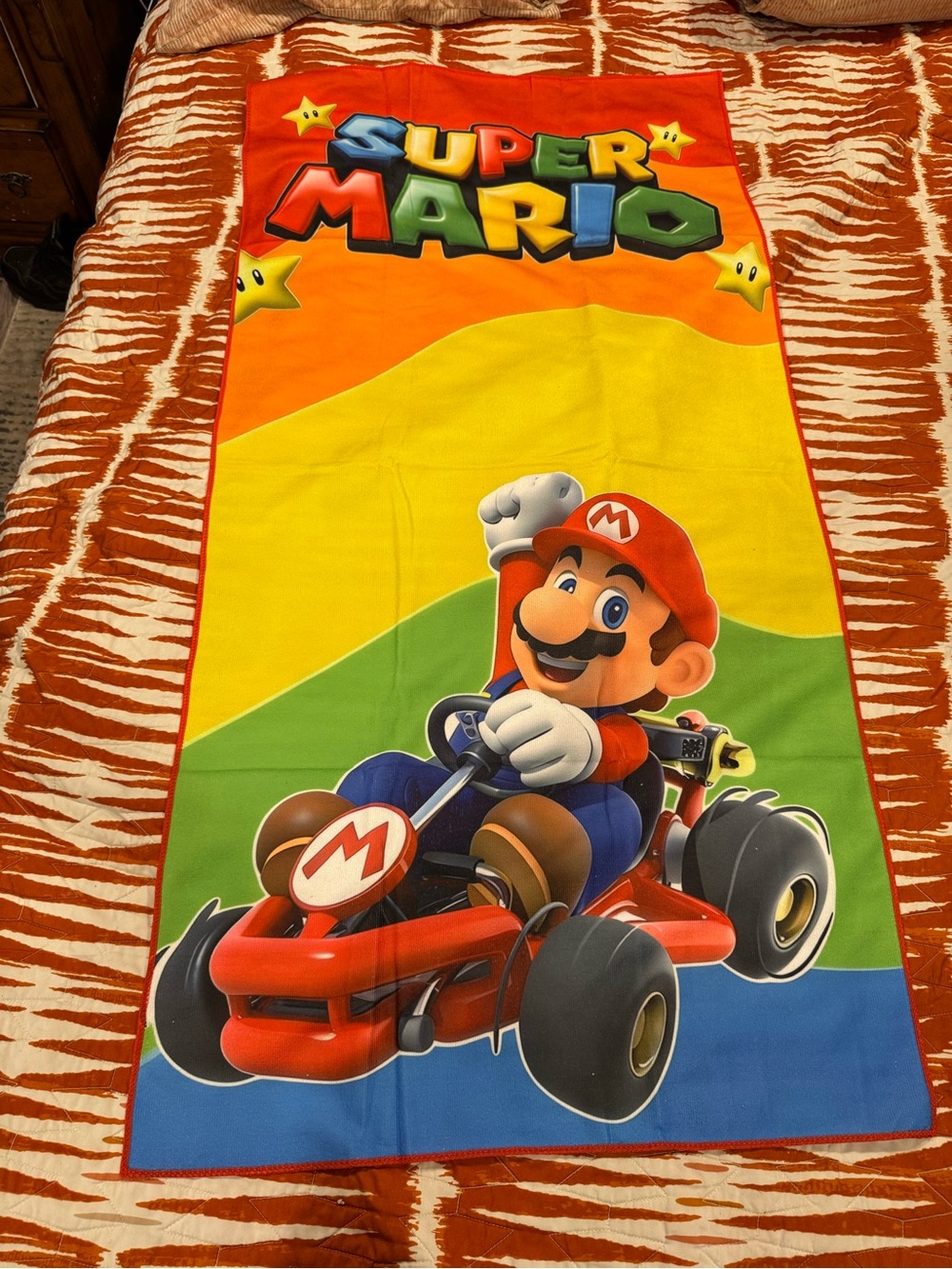 Nintendo Kids Beach Towel - Red, Yellow, Green, Blue